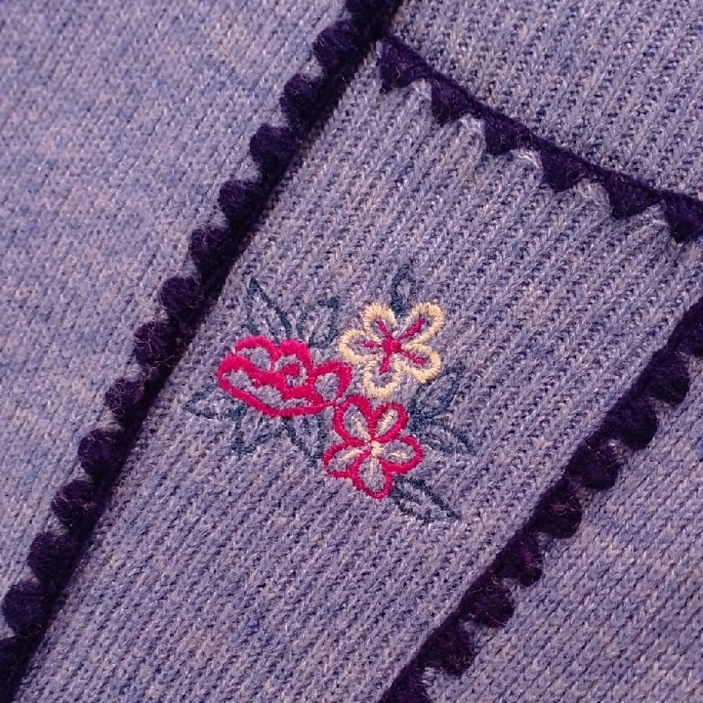 VINTAGE 90s FLORAL FAUX Under Layer Shirt - Picture 3 of 8